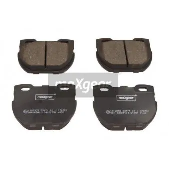 Jeu de 4 plaquettes de frein arrière MAXGEAR 19-2955
