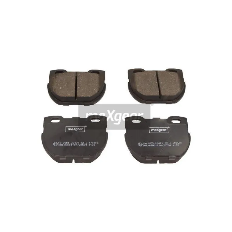 Jeu de 4 plaquettes de frein arrière MAXGEAR 19-2955