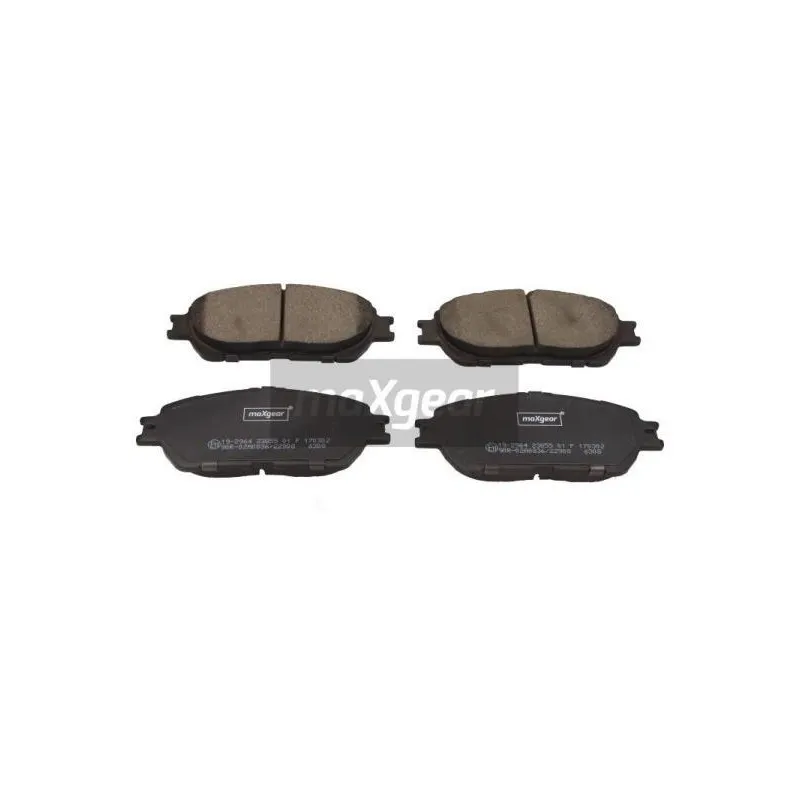 Jeu de 4 plaquettes de frein avant MAXGEAR 19-2964