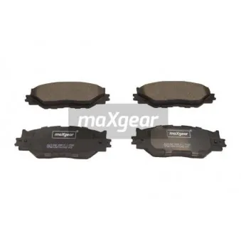 Jeu de 4 plaquettes de frein avant MAXGEAR 19-2968