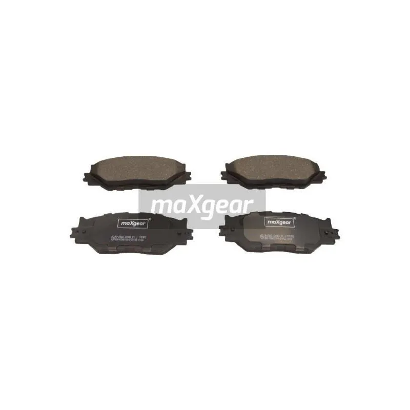 Jeu de 4 plaquettes de frein avant MAXGEAR 19-2968
