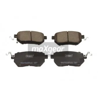 Jeu de 4 plaquettes de frein avant MAXGEAR 19-2972