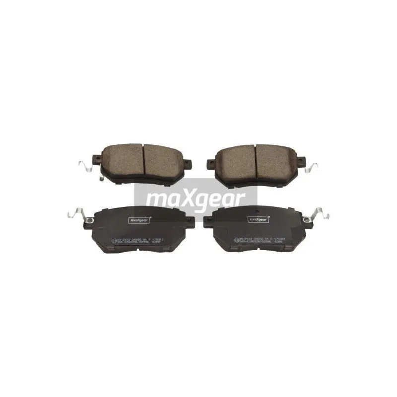 Jeu de 4 plaquettes de frein avant MAXGEAR 19-2972