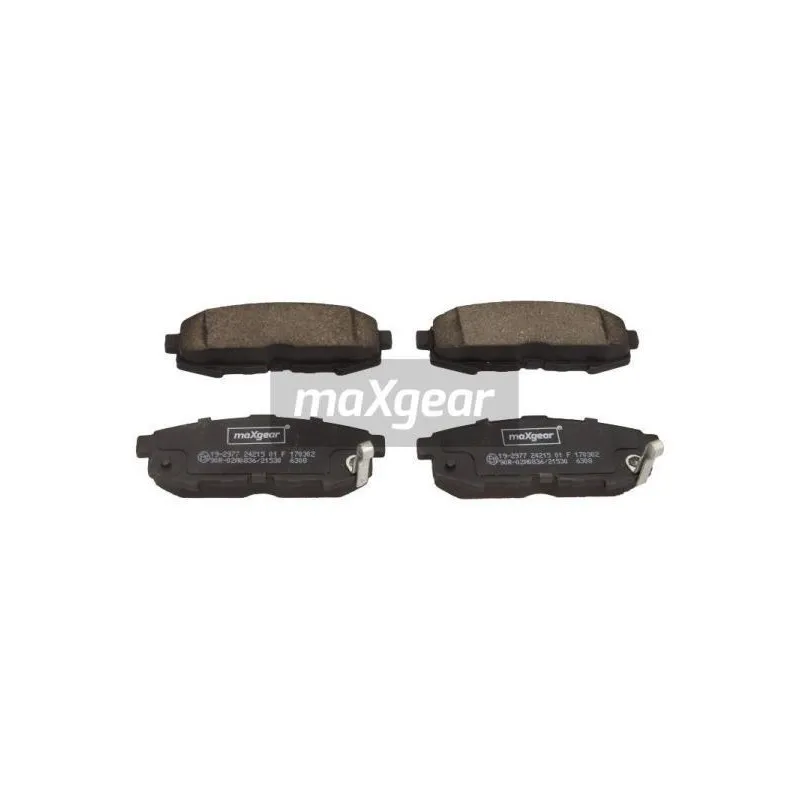 Jeu de 4 plaquettes de frein arrière MAXGEAR 19-2977