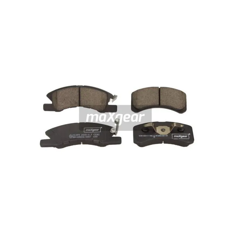 Jeu de 4 plaquettes de frein avant MAXGEAR 19-2978