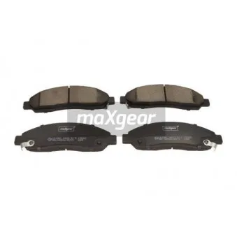 Jeu de 4 plaquettes de frein arrière MAXGEAR 19-2981