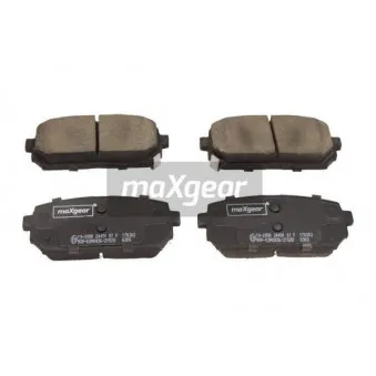 Jeu de 4 plaquettes de frein arrière MAXGEAR 19-2990