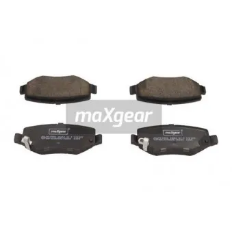 Jeu de 4 plaquettes de frein arrière MAXGEAR 19-2993