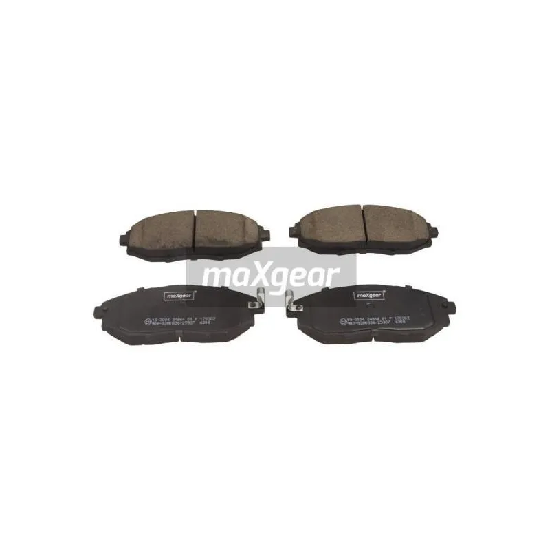 Jeu de 4 plaquettes de frein avant MAXGEAR 19-3004
