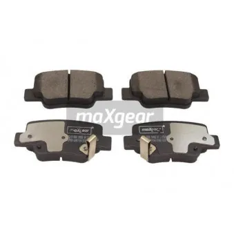 Jeu de 4 plaquettes de frein arrière MAXGEAR 19-3006