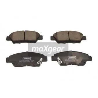 Jeu de 4 plaquettes de frein avant MAXGEAR 19-3007