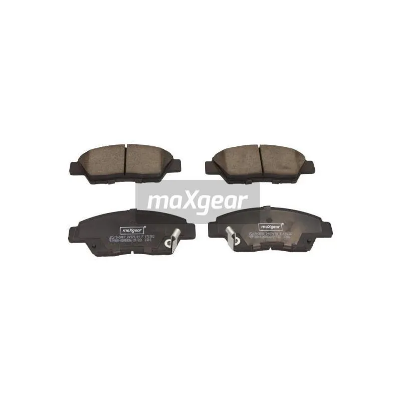 Jeu de 4 plaquettes de frein avant MAXGEAR 19-3007