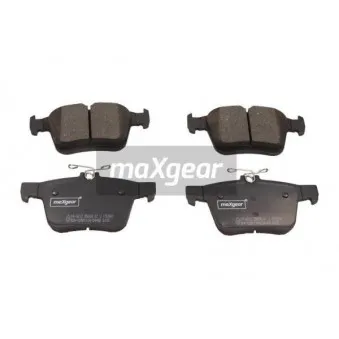Jeu de 4 plaquettes de frein arrière MAXGEAR 19-3012
