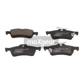 Jeu de 4 plaquettes de frein arrière MAXGEAR 19-3015