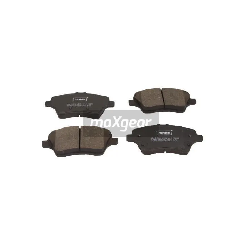 Jeu de 4 plaquettes de frein avant MAXGEAR 19-3018