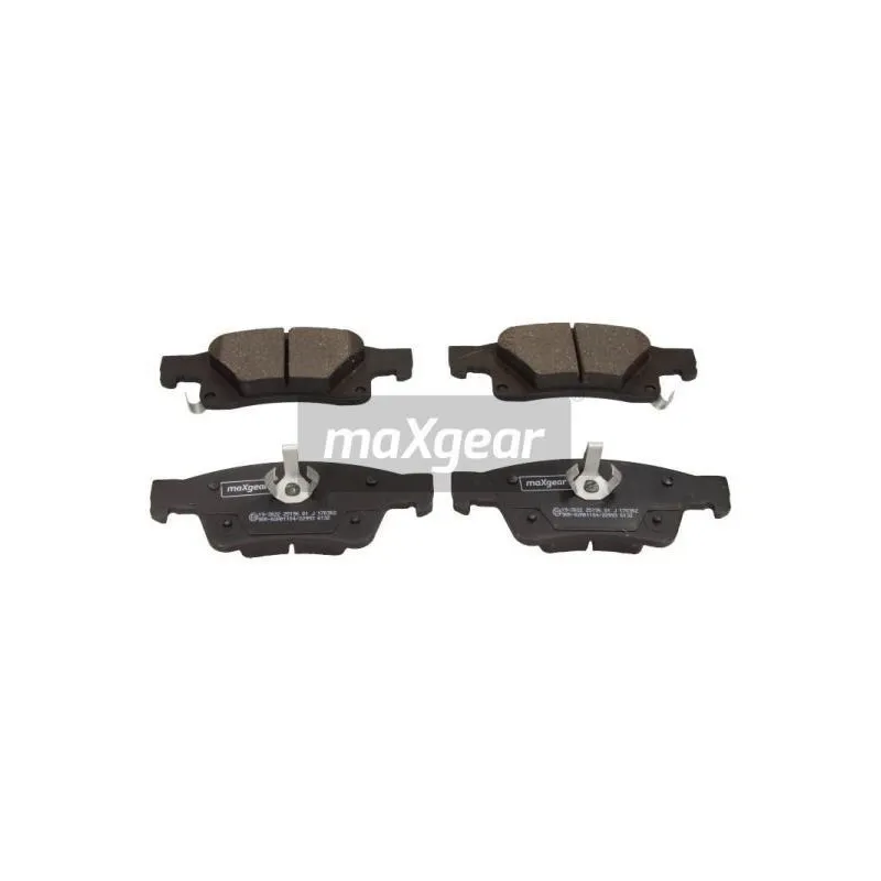 Jeu de 4 plaquettes de frein arrière MAXGEAR 19-3022