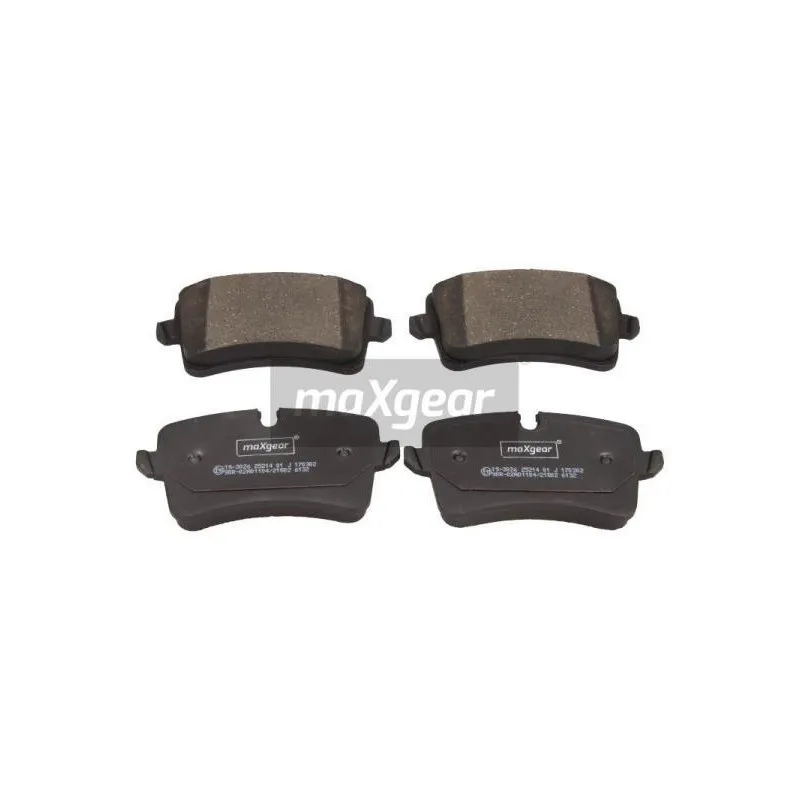 Jeu de 4 plaquettes de frein arrière MAXGEAR 19-3026