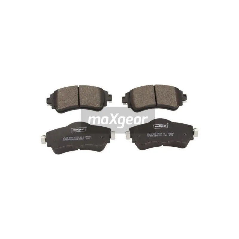 Jeu de 4 plaquettes de frein avant MAXGEAR 19-3027