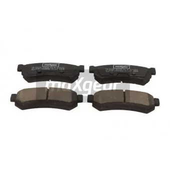 Jeu de 4 plaquettes de frein arrière MAXGEAR 19-3028