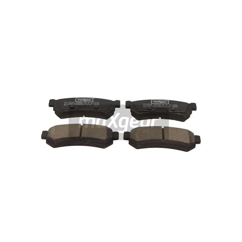 Jeu de 4 plaquettes de frein arrière MAXGEAR 19-3028