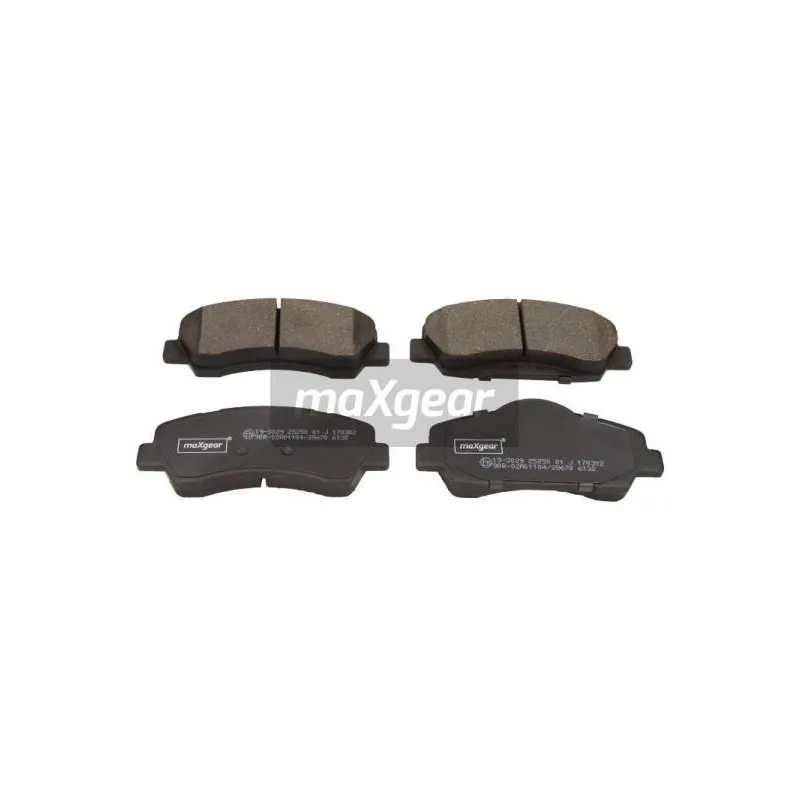 Jeu de 4 plaquettes de frein avant MAXGEAR 19-3029