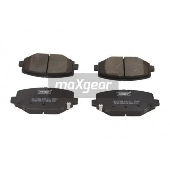 Jeu de 4 plaquettes de frein arrière MAXGEAR 19-3034