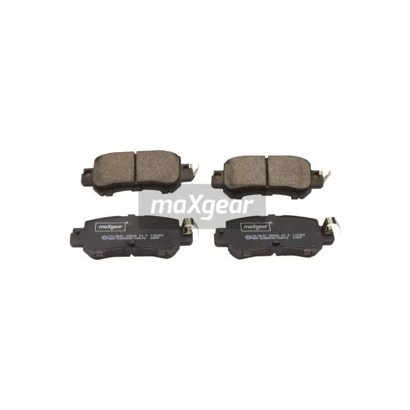 Jeu de 4 plaquettes de frein arrière MAXGEAR 19-3037