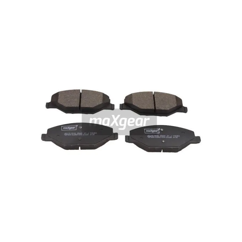 Jeu de 4 plaquettes de frein avant MAXGEAR 19-3042