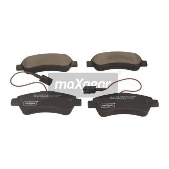 Jeu de 4 plaquettes de frein arrière MAXGEAR 19-3055