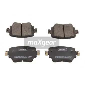 Jeu de 4 plaquettes de frein arrière MAXGEAR 19-3058
