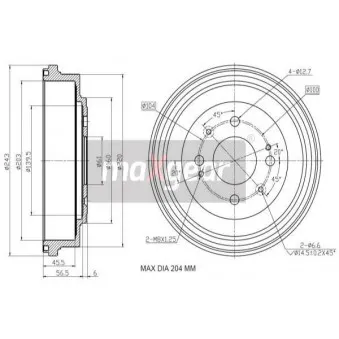 Tambour de frein MAXGEAR 19-3192