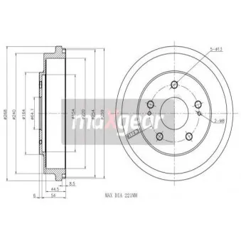 Tambour de frein MAXGEAR 19-3193