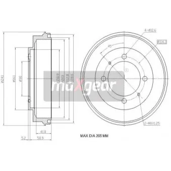Tambour de frein MAXGEAR 19-3194