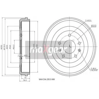 Tambour de frein MAXGEAR 19-3202