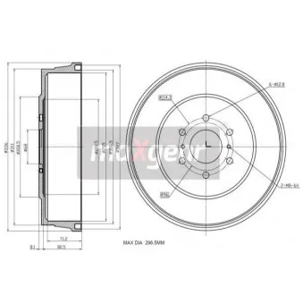 Tambour de frein MAXGEAR 19-3223