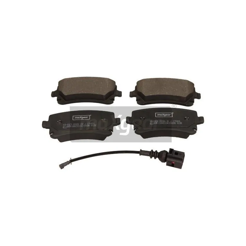 Jeu de 4 plaquettes de frein arrière MAXGEAR 19-3323