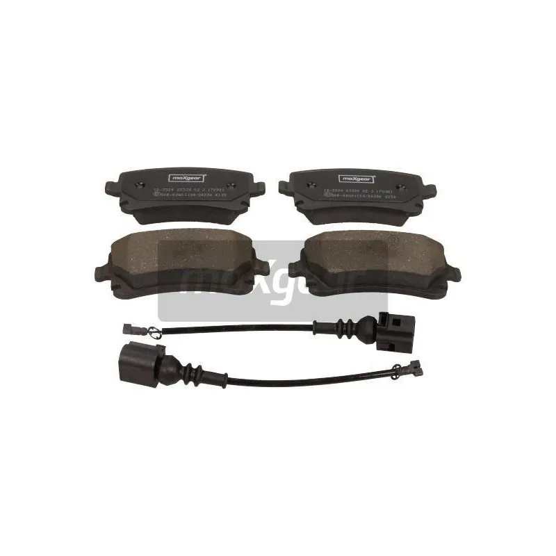 Jeu de 4 plaquettes de frein arrière MAXGEAR 19-3324
