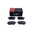 Jeu de 4 plaquettes de frein arrière MAXGEAR 19-3365 - Visuel 2