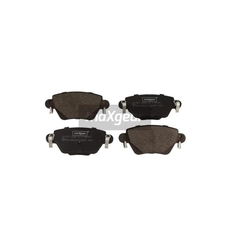 Jeu de 4 plaquettes de frein arrière MAXGEAR 19-3371