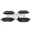 Jeu de 4 plaquettes de frein arrière MAXGEAR 19-3381 - Visuel 1
