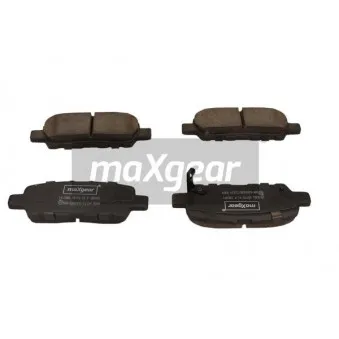 Jeu de 4 plaquettes de frein arrière MAXGEAR 19-3381