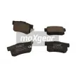 Jeu de 4 plaquettes de frein arrière MAXGEAR 19-3387 - Visuel 1