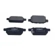 Jeu de 4 plaquettes de frein arrière MAXGEAR 19-3396 - Visuel 1