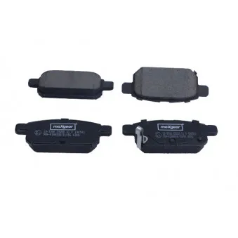 Jeu de 4 plaquettes de frein arrière MAXGEAR 19-3396