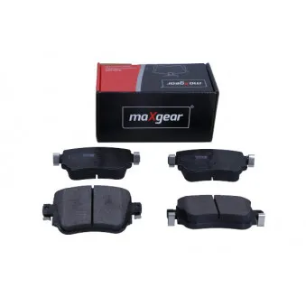 Jeu de 4 plaquettes de frein arrière MAXGEAR 19-3407