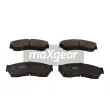 Jeu de 4 plaquettes de frein avant MAXGEAR 19-3417 - Visuel 1