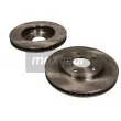 Jeu de 2 disques de frein avant MAXGEAR 19-3509 - Visuel 1
