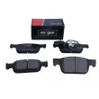 Jeu de 4 plaquettes de frein avant MAXGEAR 19-3596 - Visuel 2