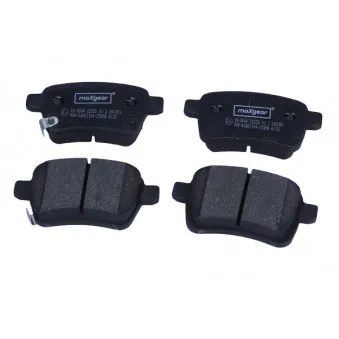 Jeu de 4 plaquettes de frein arrière MAXGEAR 19-3664