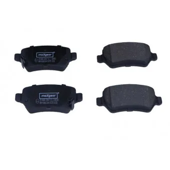Jeu de 4 plaquettes de frein arrière MAXGEAR 19-3668